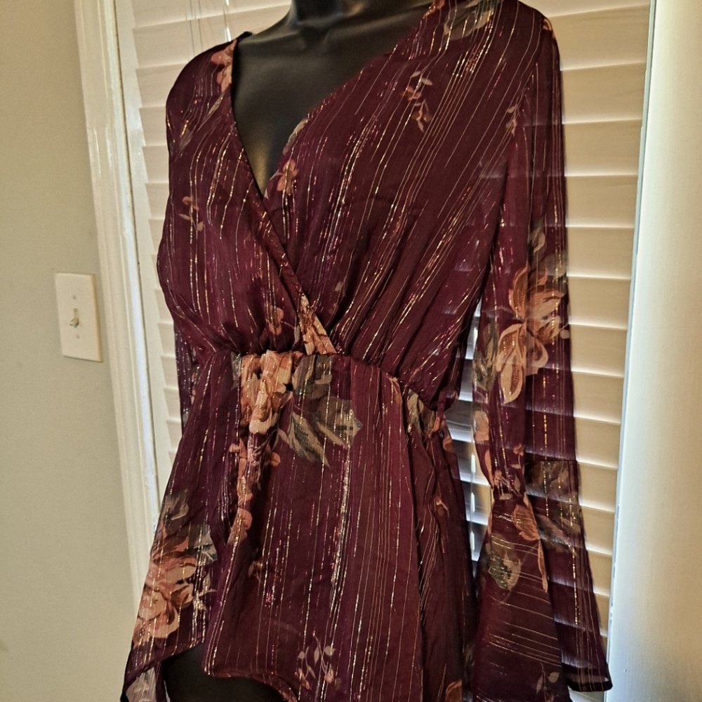 Gorgeous high low sheer top